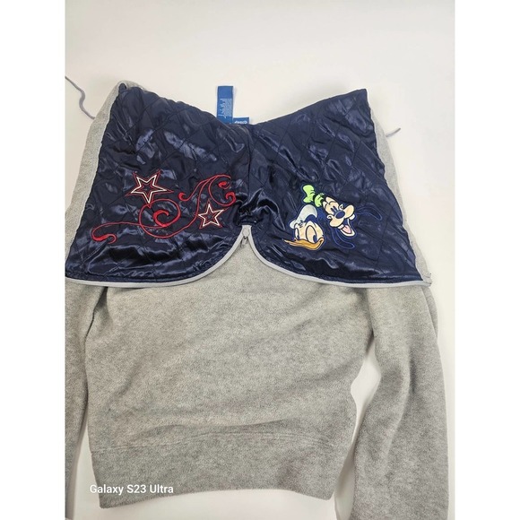 MICKEY MOUSE & MINNIE, Fleece Full Zip,  Split hood/Donald & Goofy, Disney szL - Picture 6 of 11
